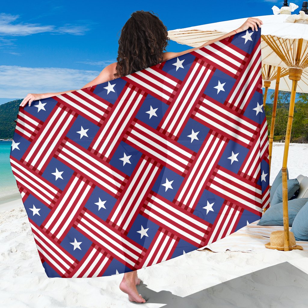 American flag Pattern Sarong Pareo Wrap