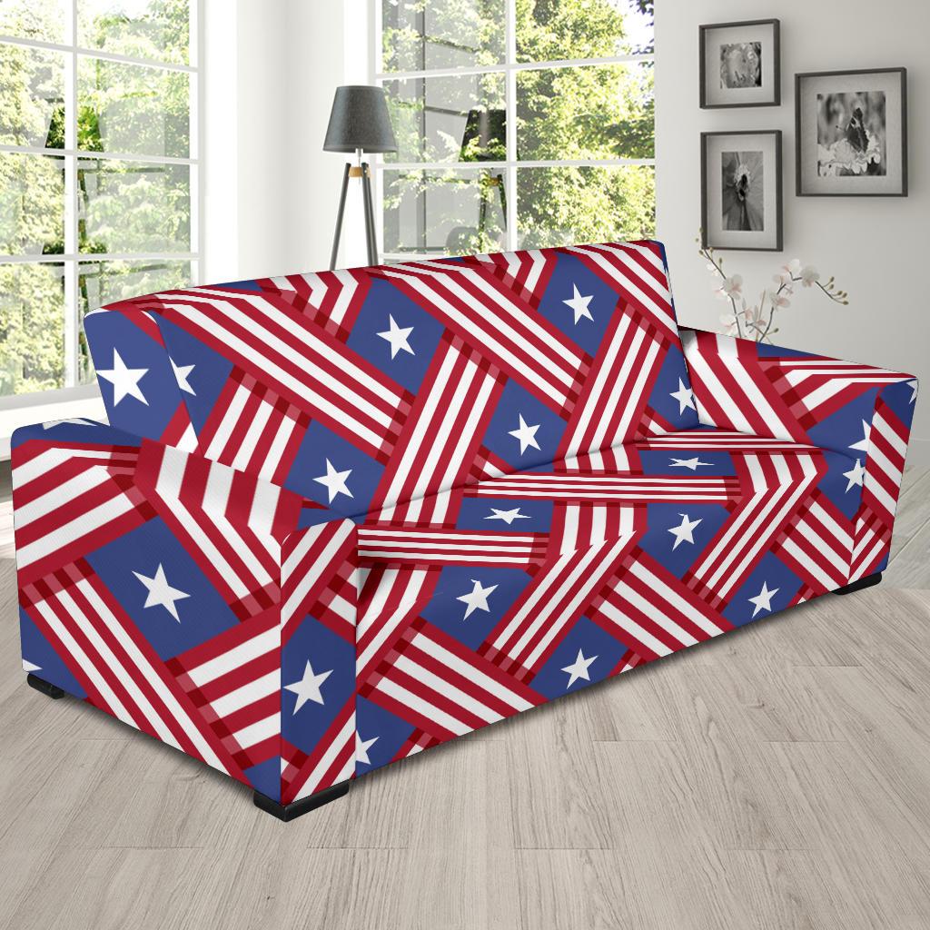 American flag Pattern Sofa Slipcover-JTAMIGO.COM