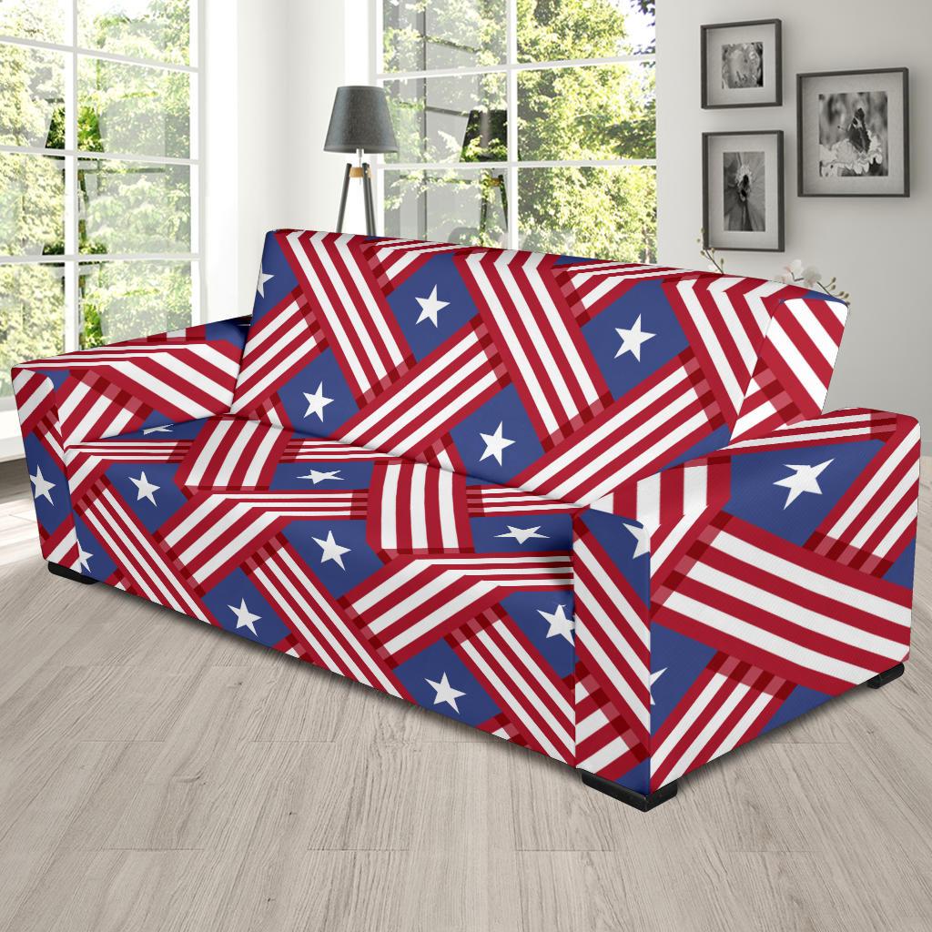 American flag Pattern Sofa Slipcover-JTAMIGO.COM