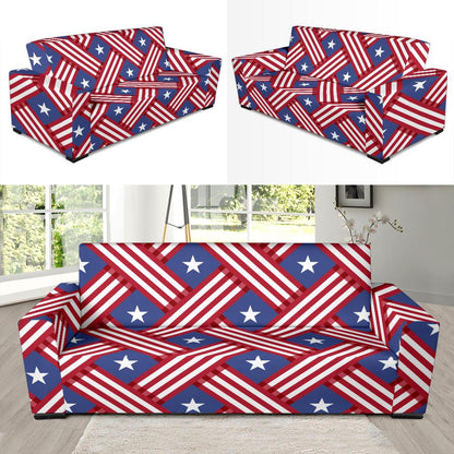 American flag Pattern Sofa Slipcover-JTAMIGO.COM