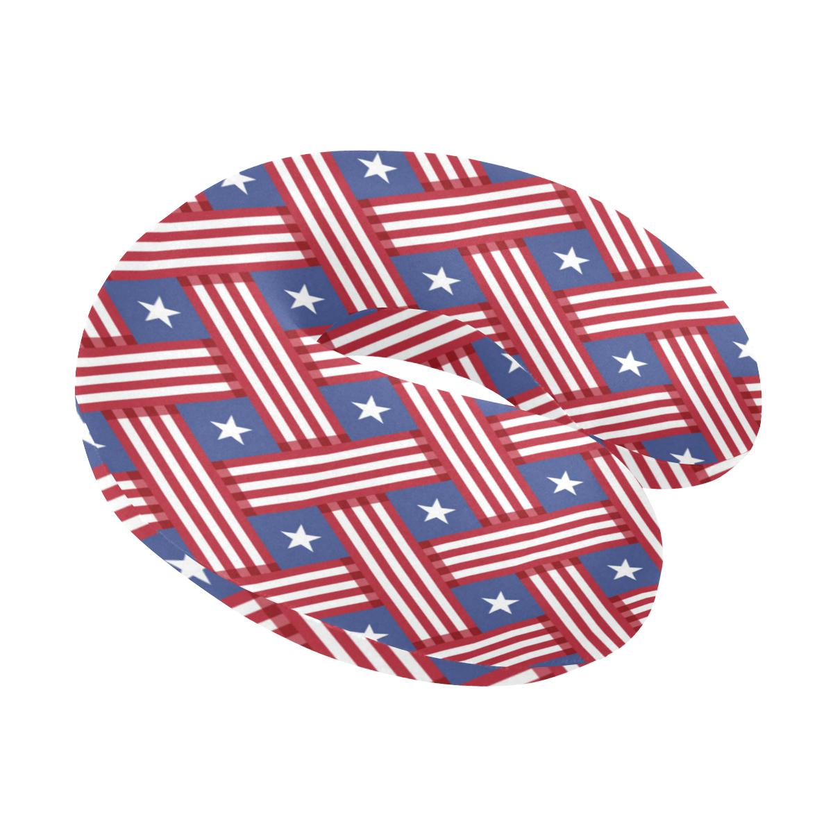 American flag Pattern U-Shaped Travel Neck Pillow-JTAMIGO.COM