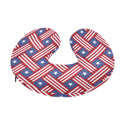 American flag Pattern U-Shaped Travel Neck Pillow-JTAMIGO.COM
