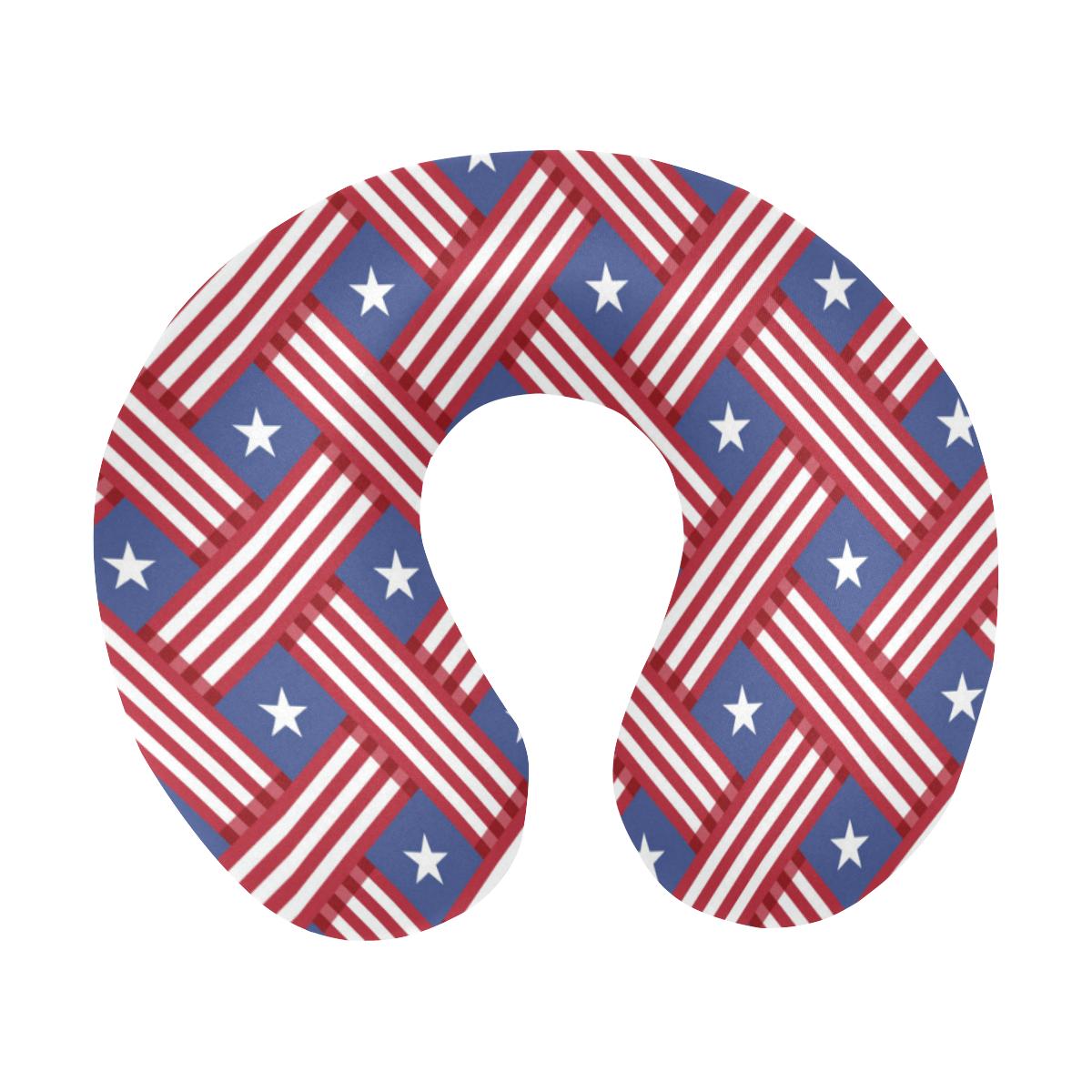 American flag Pattern U-Shaped Travel Neck Pillow-JTAMIGO.COM