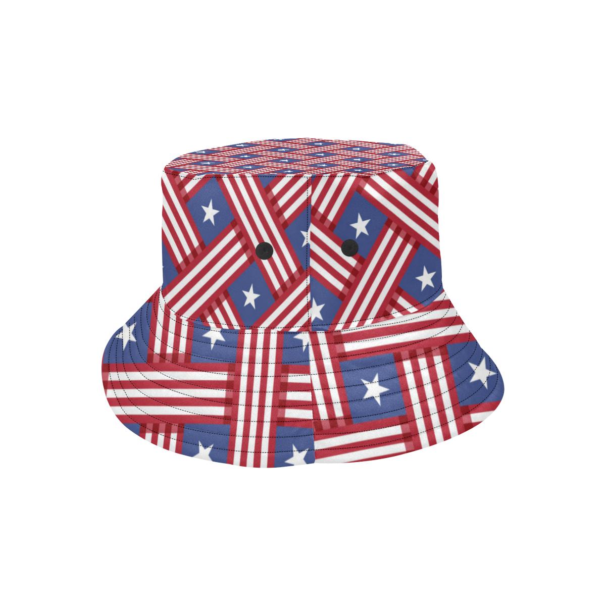 American flag Pattern Unisex Bucket Hat