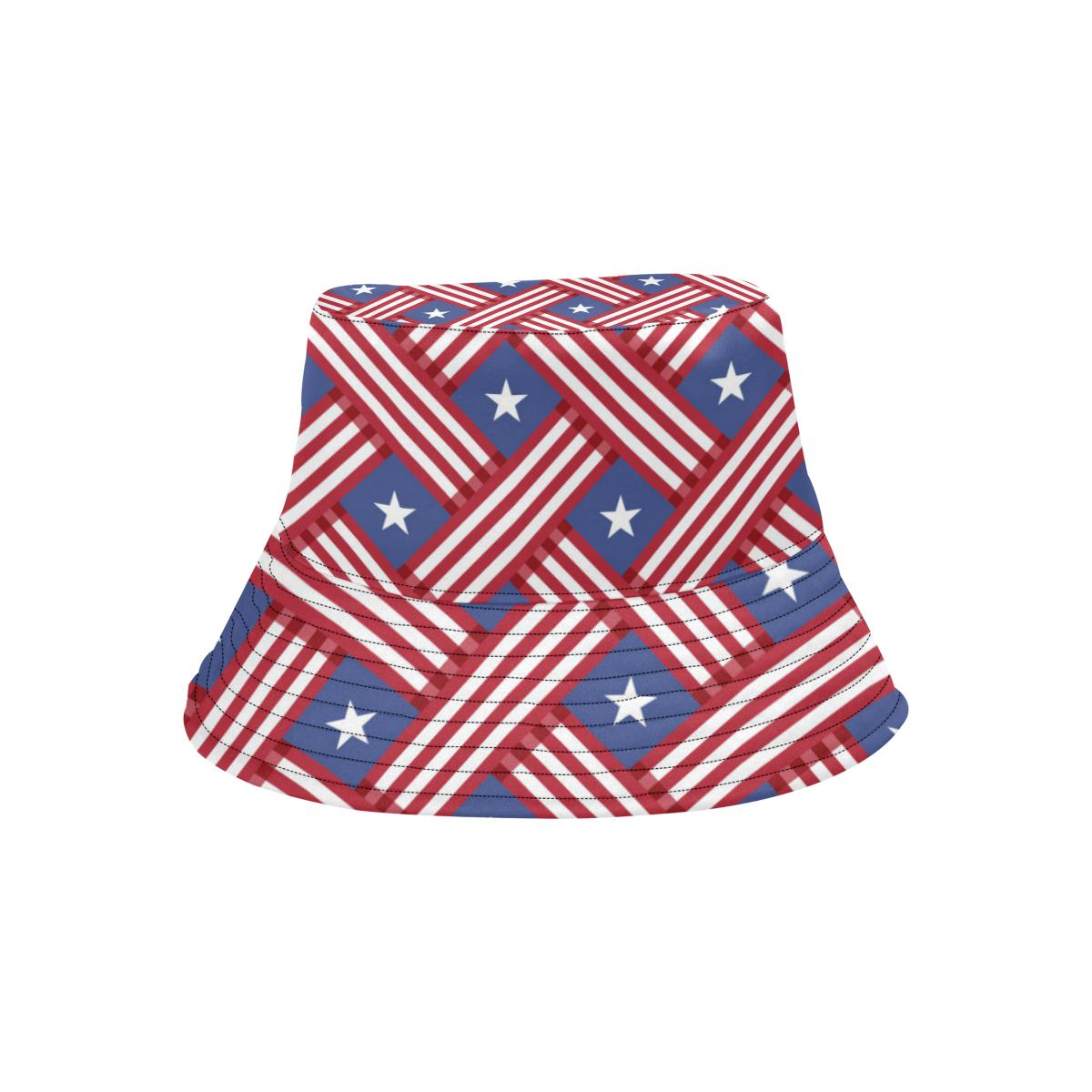 American flag Pattern Unisex Bucket Hat