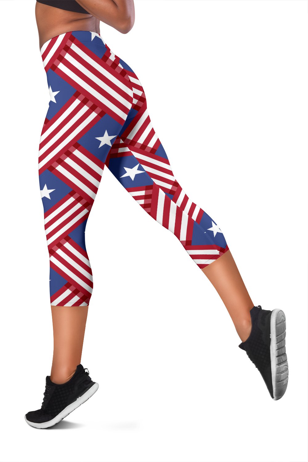 American flag Pattern Women Capris