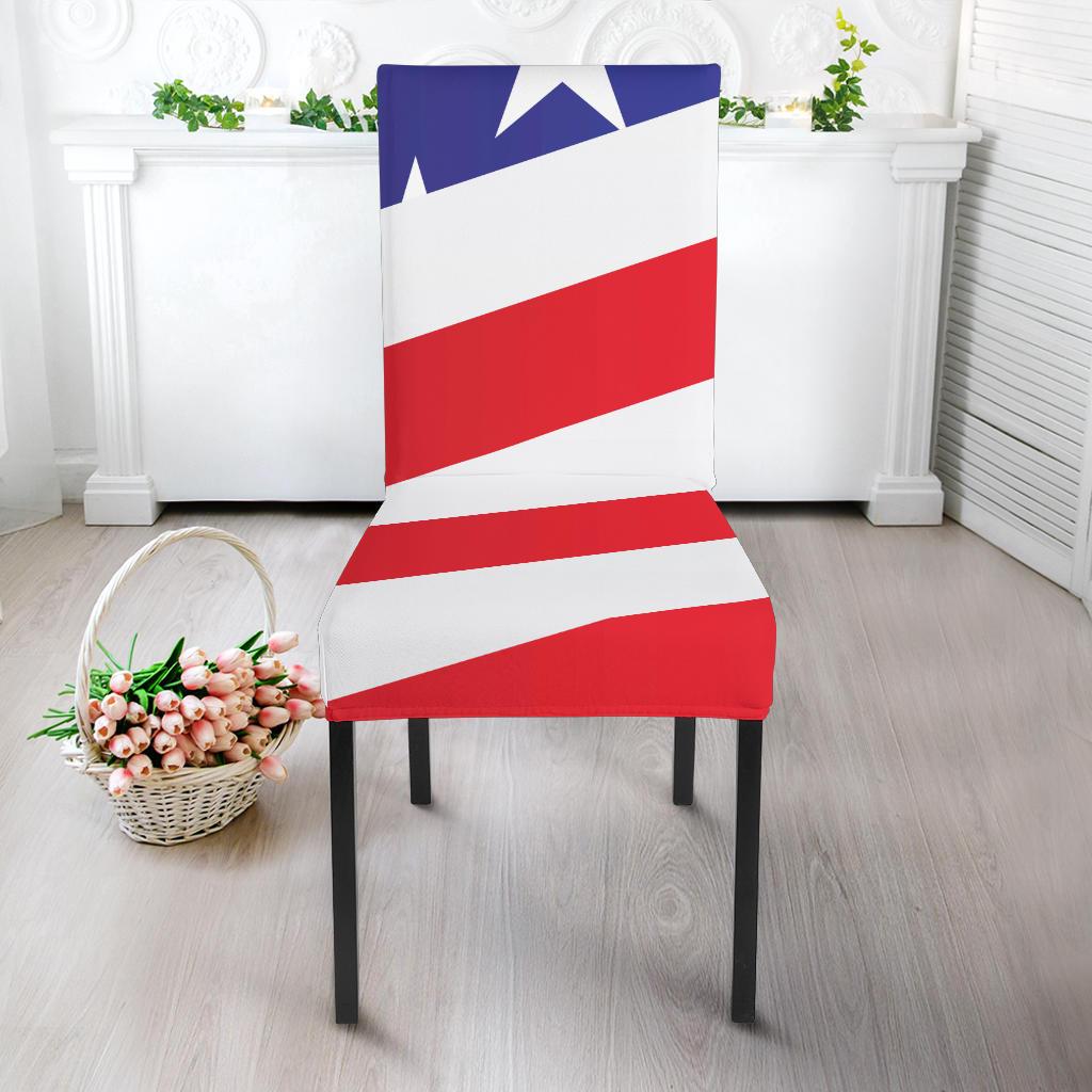 American flag Print Dinning Chair Slipper-JTAMIGO.COM