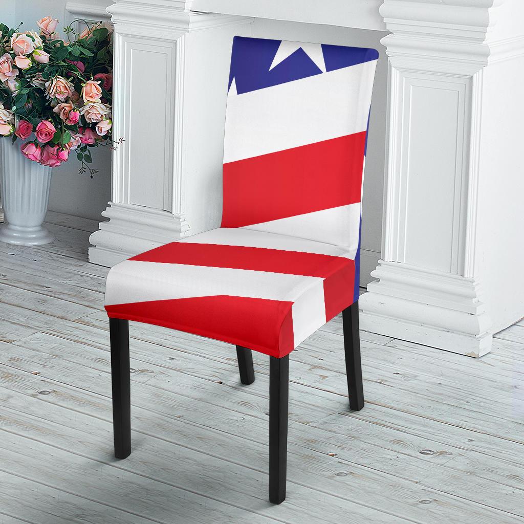 American flag Print Dinning Chair Slipper-JTAMIGO.COM