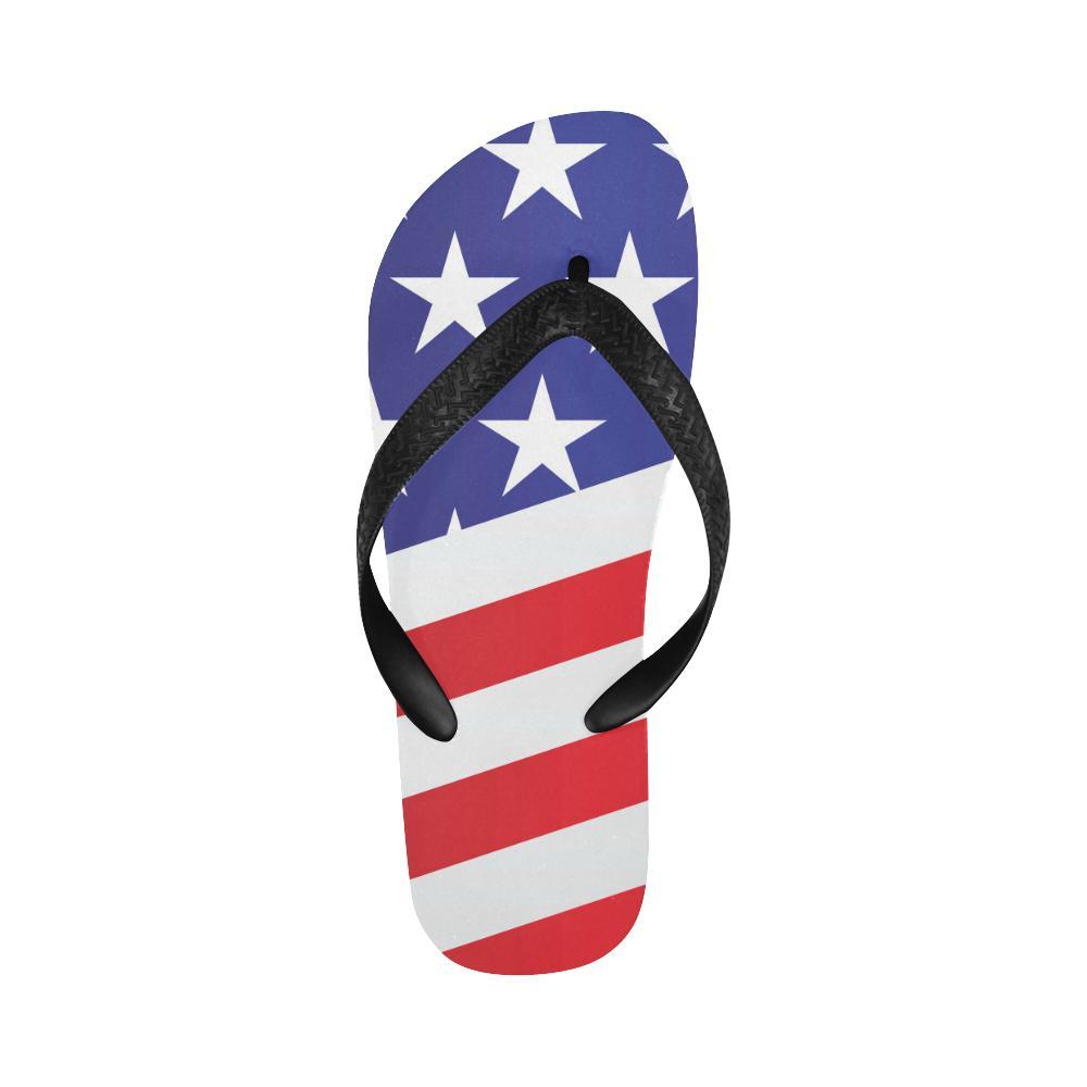 American flag Print Flip Flops-JTAMIGO.COM
