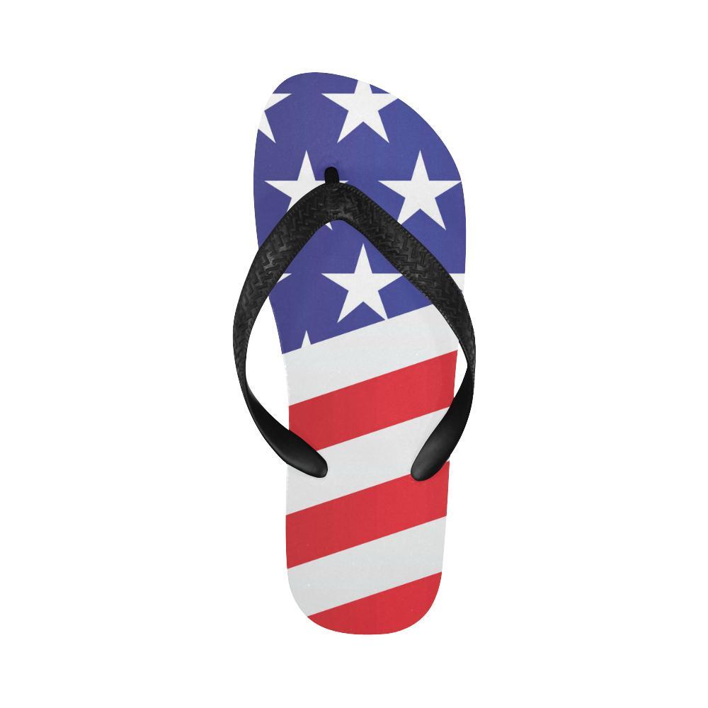 American flag Print Flip Flops-JTAMIGO.COM