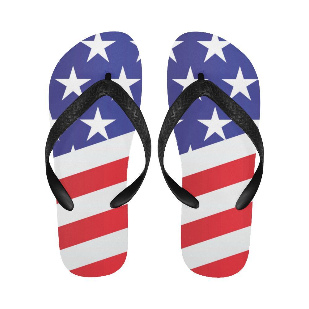American flag Print Flip Flops-JTAMIGO.COM