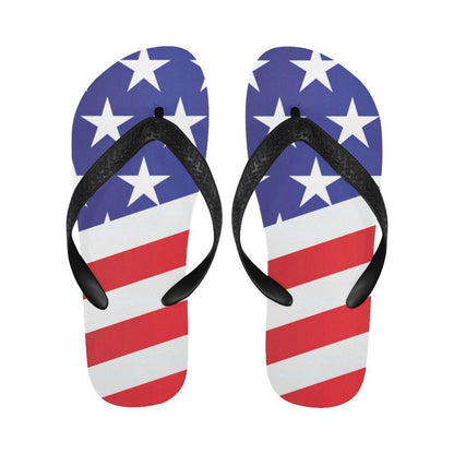 American flag Print Flip Flops-JTAMIGO.COM