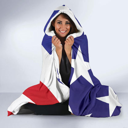 American flag Print Hooded Blanket-JTAMIGO.COM