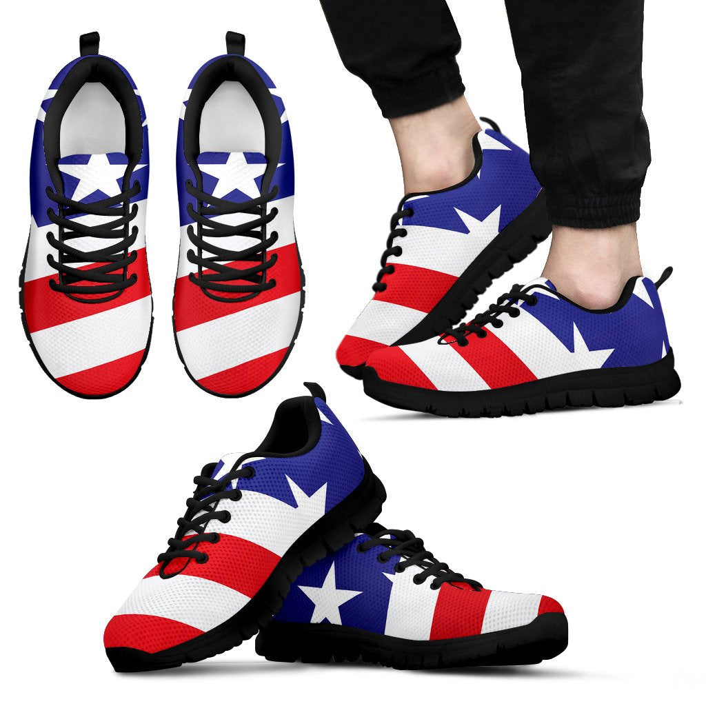 American flag Print Men Sneakers Shoes