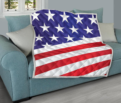 American flag Print Premium Quilt-JTAMIGO.COM