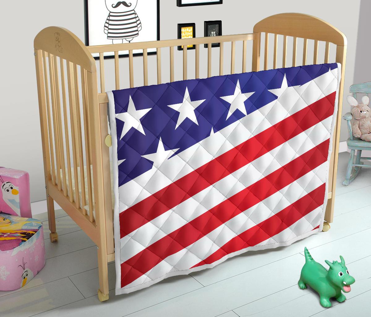 American flag Print Premium Quilt-JTAMIGO.COM