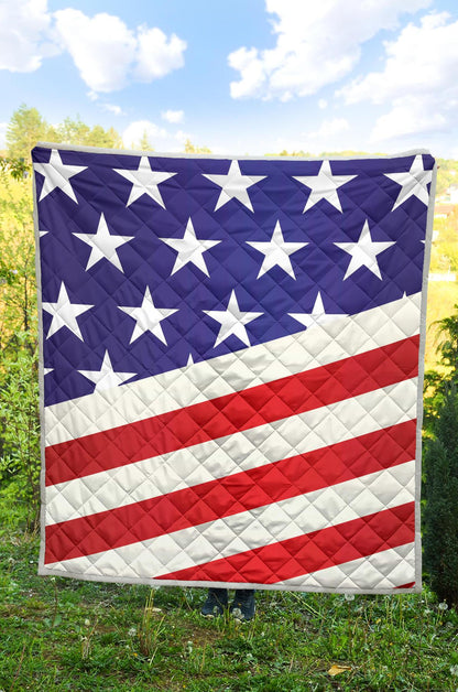 American flag Print Premium Quilt-JTAMIGO.COM