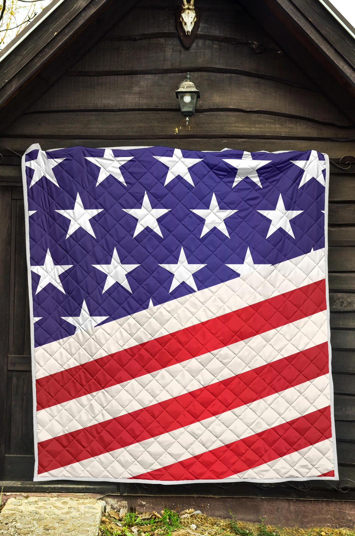 American flag Print Premium Quilt-JTAMIGO.COM