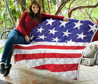American flag Print Premium Quilt-JTAMIGO.COM