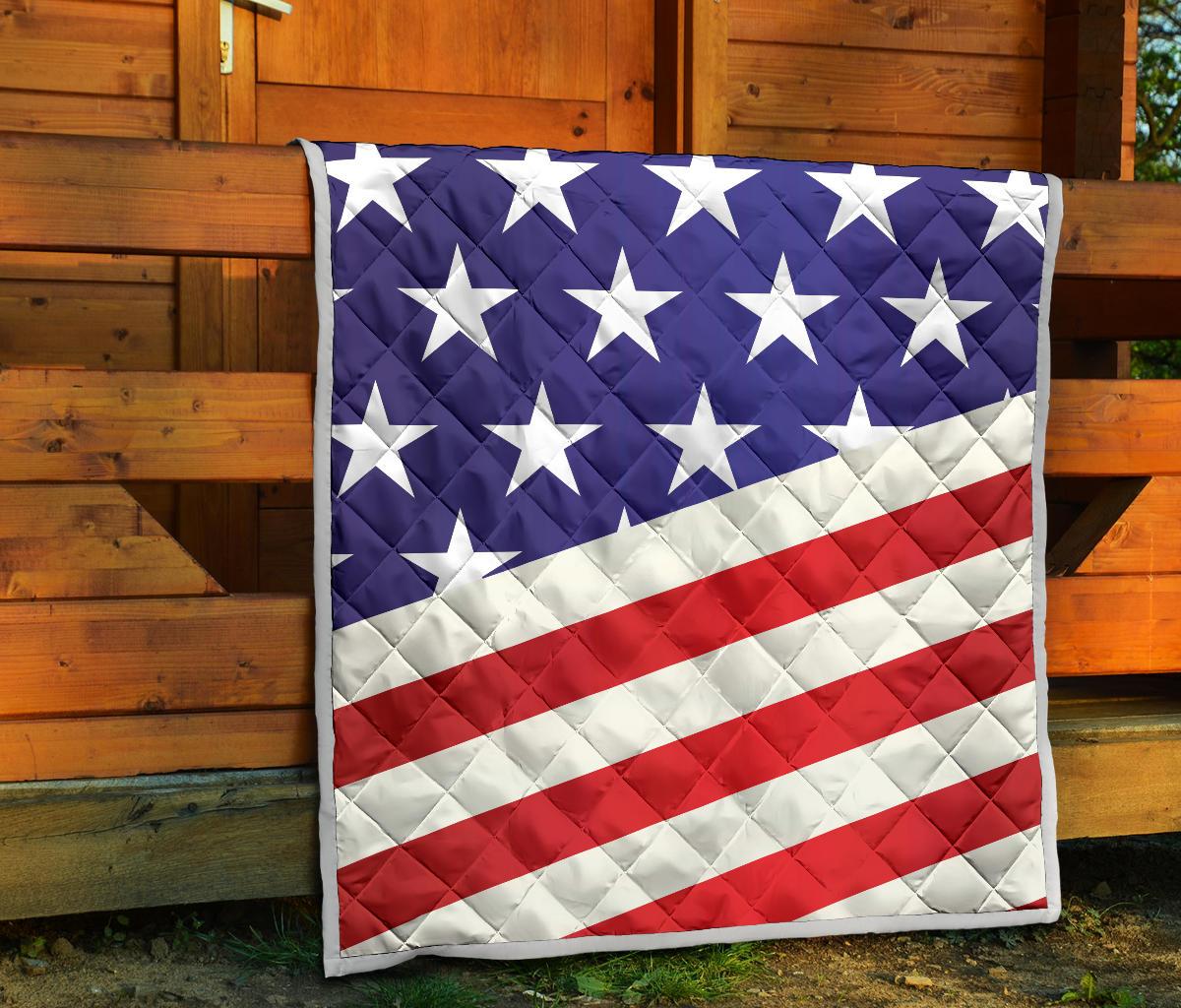American flag Print Premium Quilt-JTAMIGO.COM