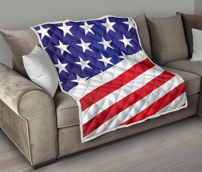 American flag Print Premium Quilt-JTAMIGO.COM