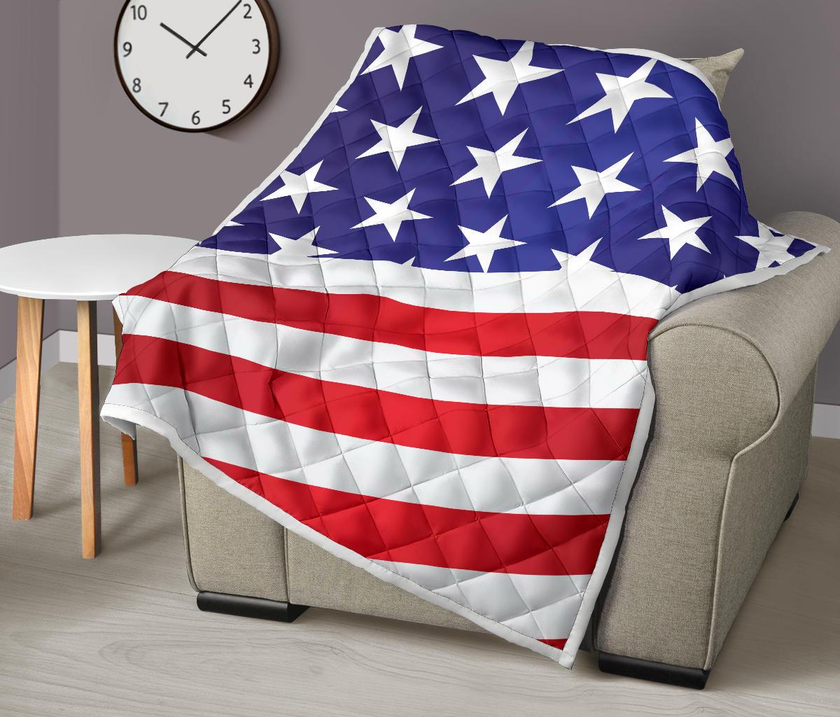 American flag Print Premium Quilt-JTAMIGO.COM
