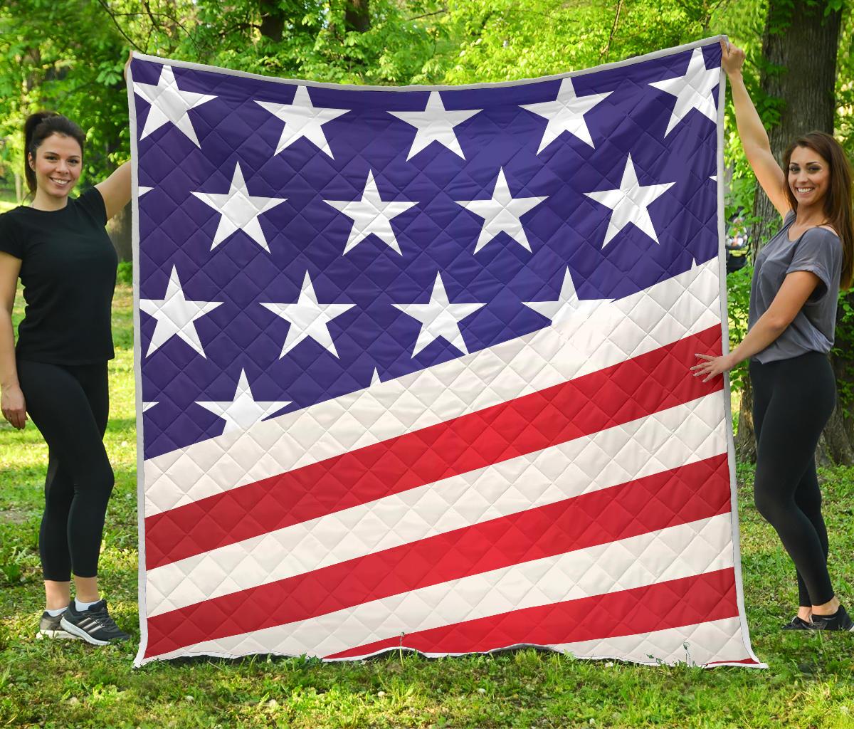 American flag Print Premium Quilt-JTAMIGO.COM