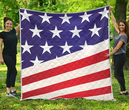 American flag Print Premium Quilt-JTAMIGO.COM