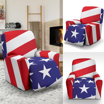 American flag Print Recliner Slipcover-JTAMIGO.COM