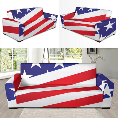 American flag Print Sofa Slipcover-JTAMIGO.COM