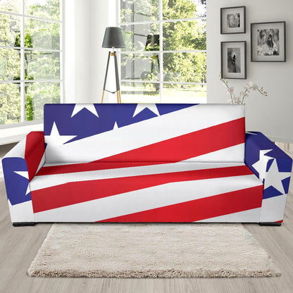 American flag Print Sofa Slipcover-JTAMIGO.COM