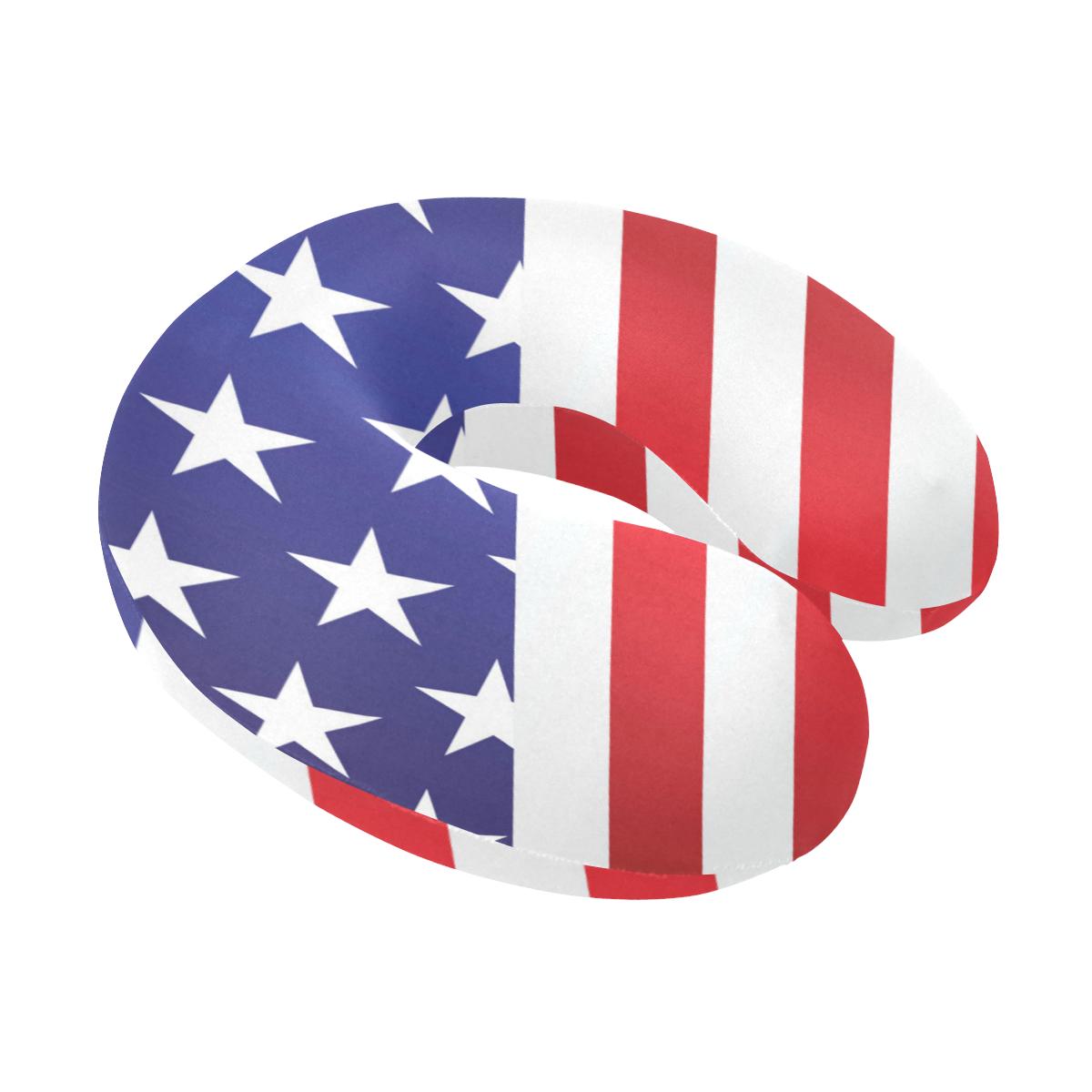 American flag Print U-Shaped Travel Neck Pillow-JTAMIGO.COM