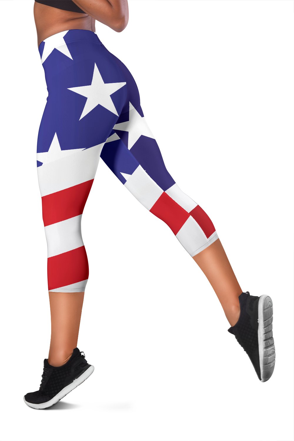 American flag Print Women Capris