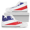 American Flag Print Women High Top Shoes