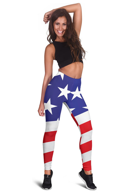 American flag Print Women Leggings