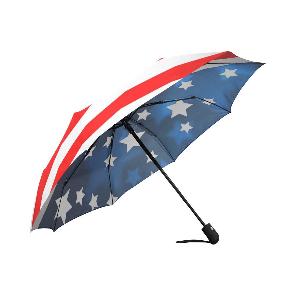 American flag Style Automatic Foldable Umbrella