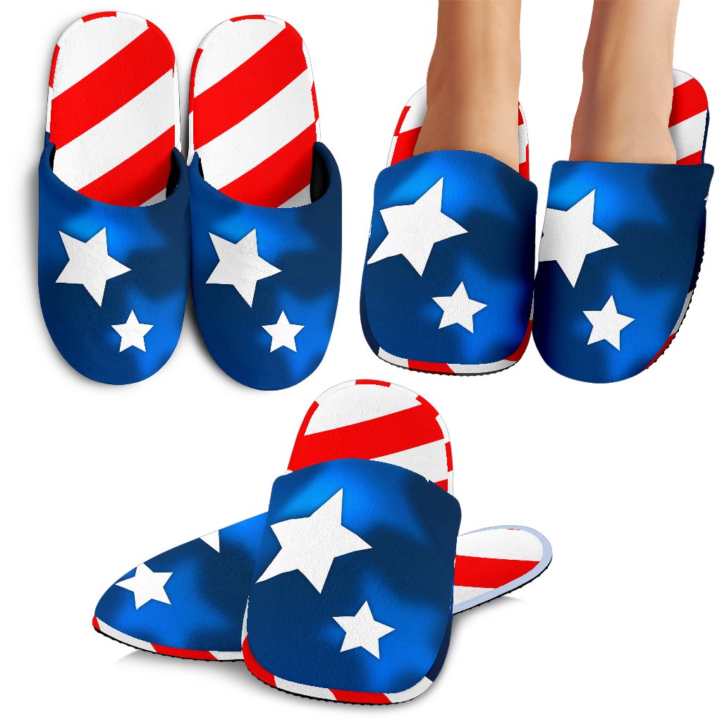 American flag Style House Slippers