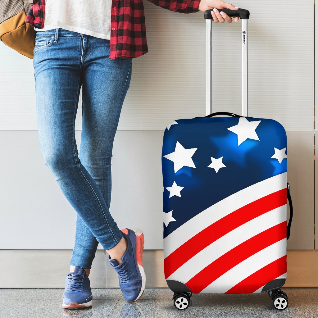 American Flag Style Luggage Cover Protector