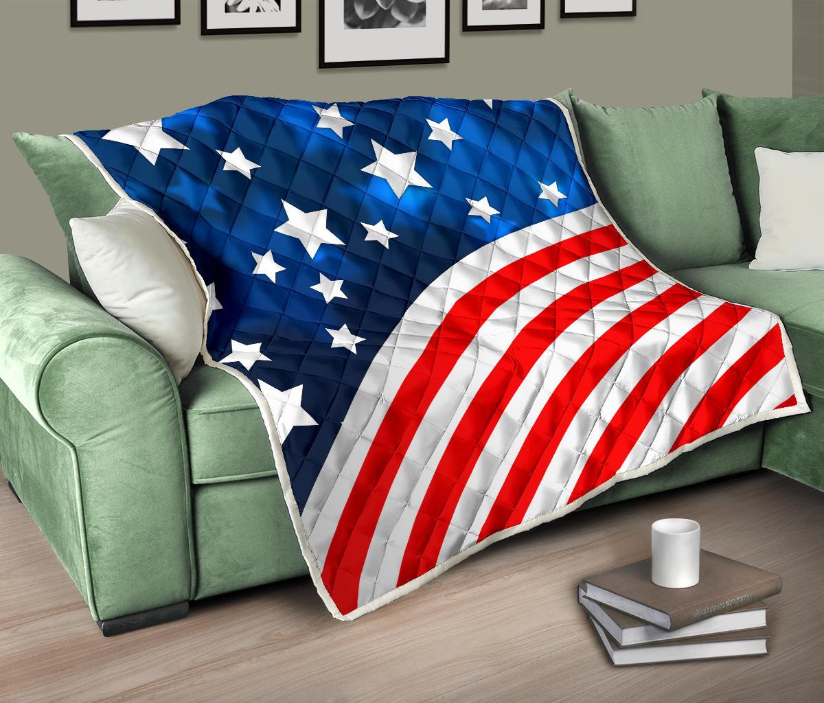 American flag Style Premium Quilt-JTAMIGO.COM