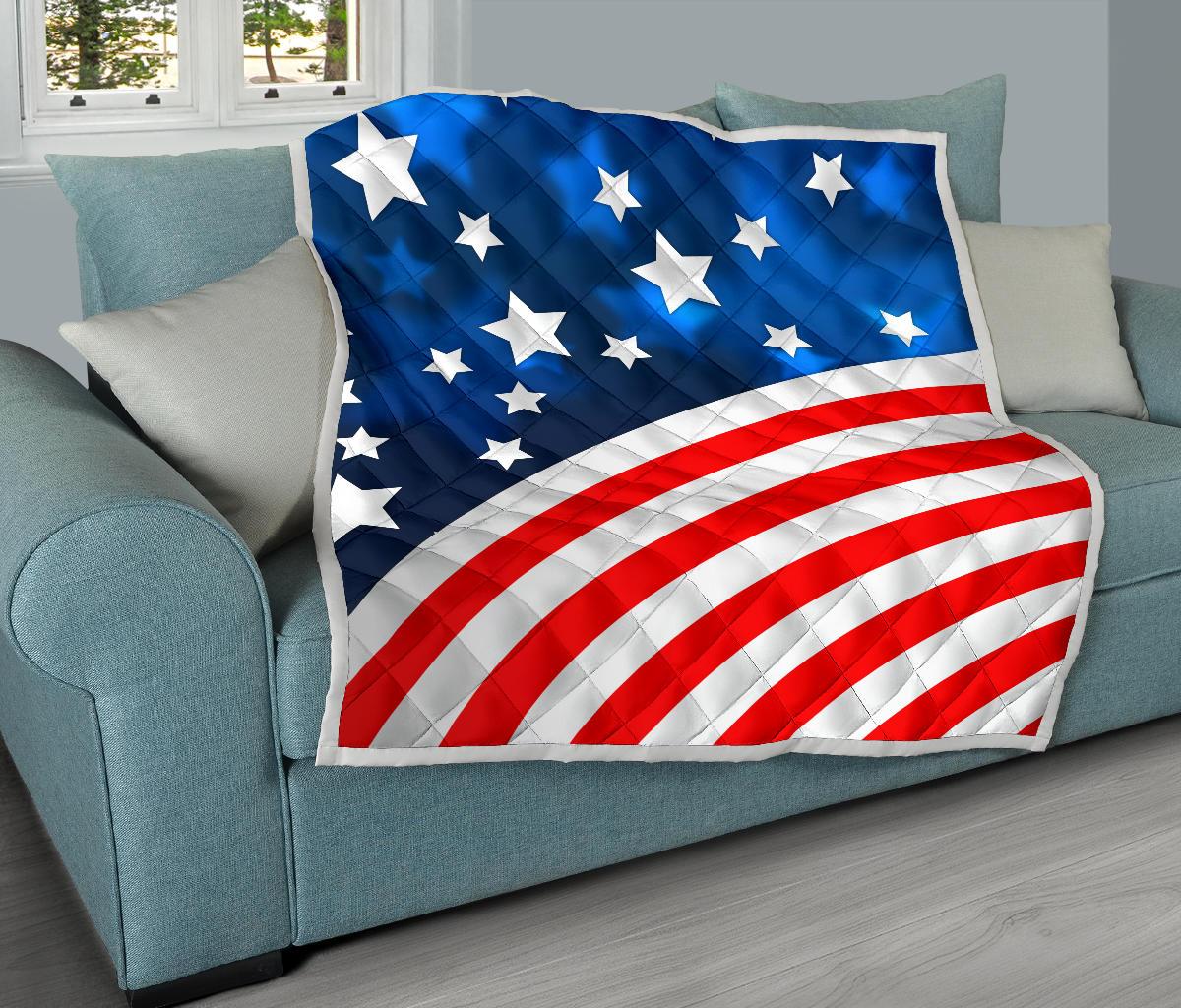 American flag Style Premium Quilt-JTAMIGO.COM