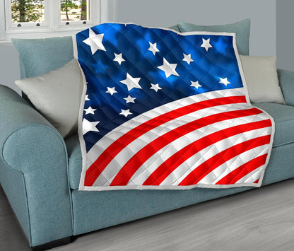 American flag Style Premium Quilt-JTAMIGO.COM