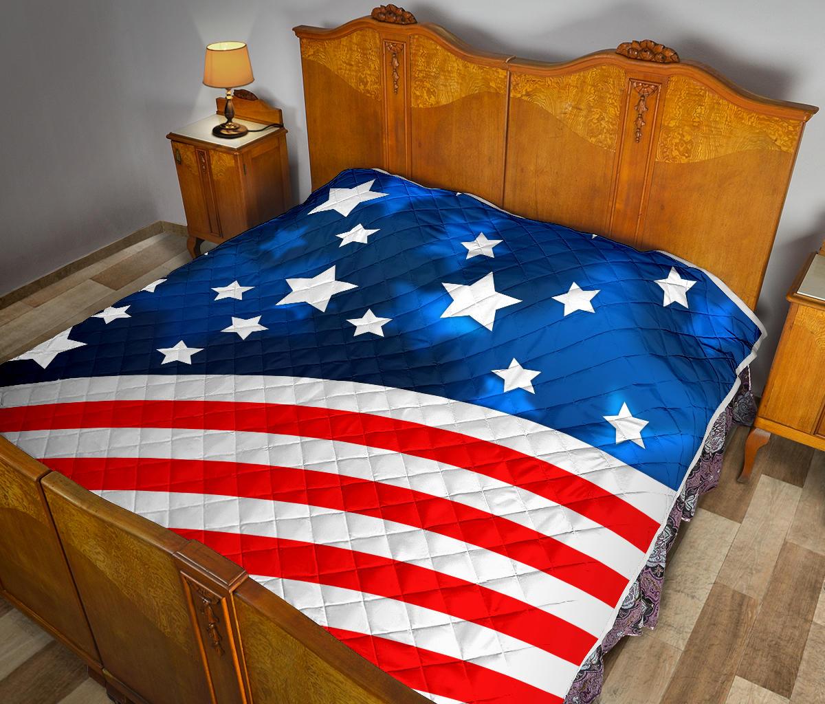 American flag Style Premium Quilt-JTAMIGO.COM