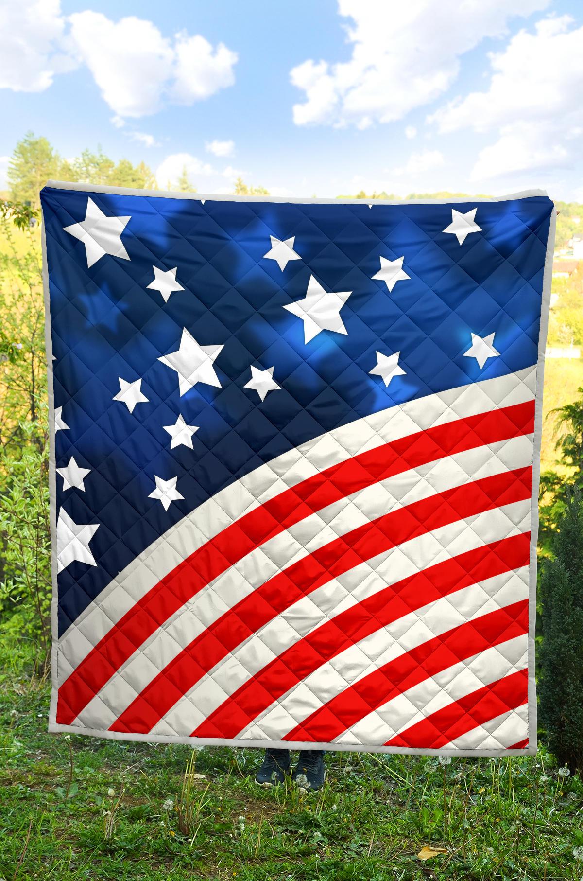 American flag Style Premium Quilt-JTAMIGO.COM