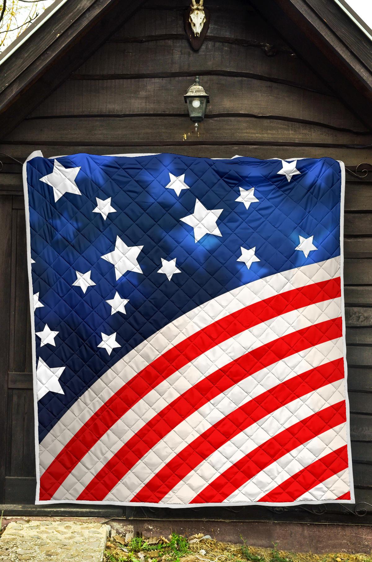 American flag Style Premium Quilt-JTAMIGO.COM