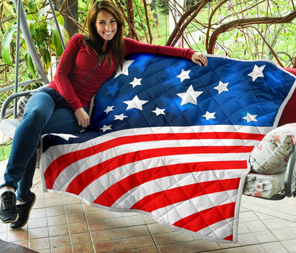 American flag Style Premium Quilt-JTAMIGO.COM