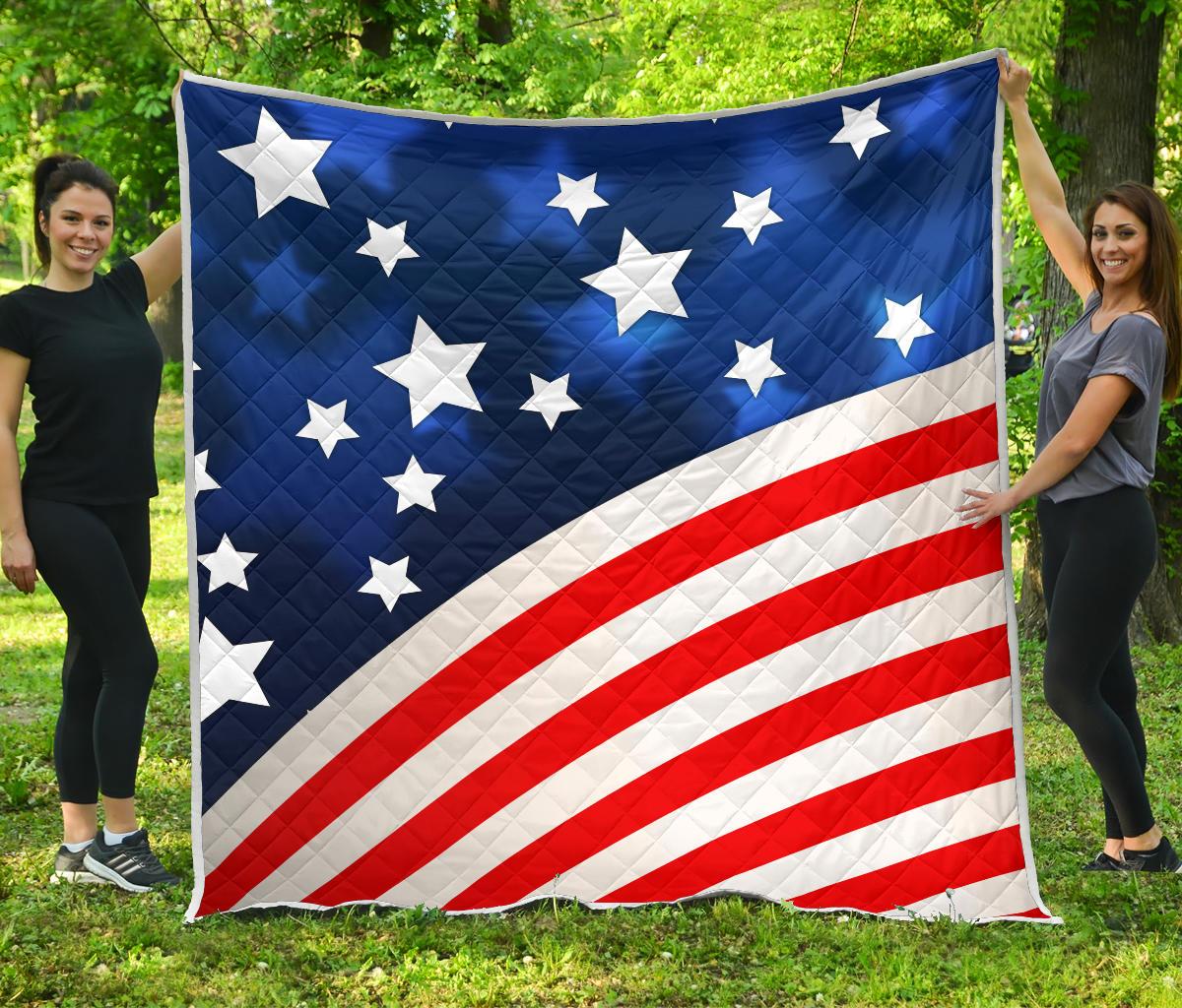 American flag Style Premium Quilt-JTAMIGO.COM