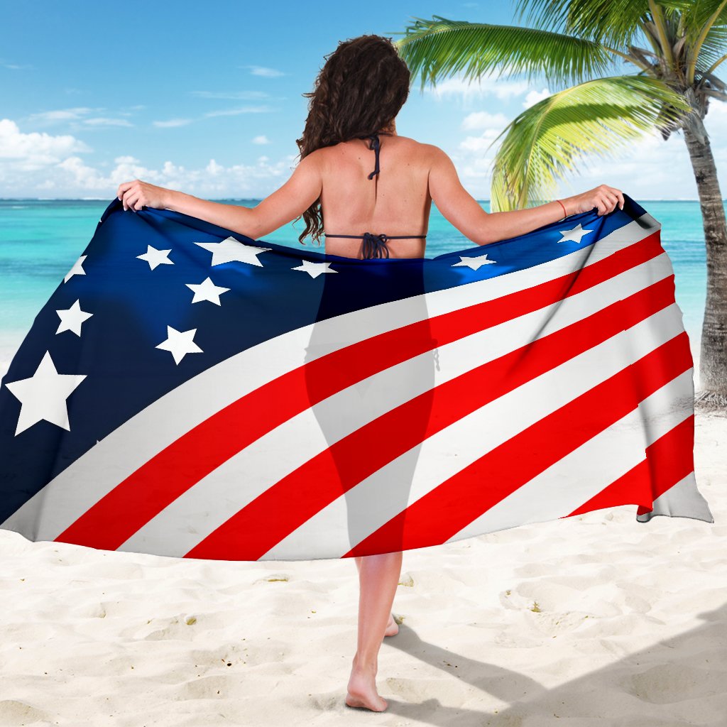 American flag Style Sarong Pareo Wrap