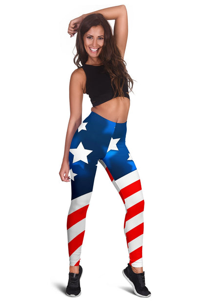 American flag Style Women Leggings