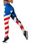 American flag Style Women Leggings