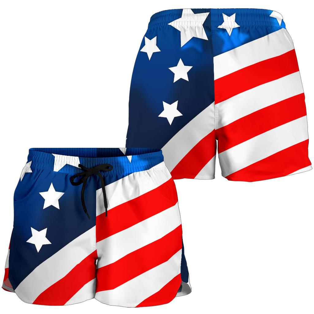 American flag Style Women Shorts-JTAMIGO.COM